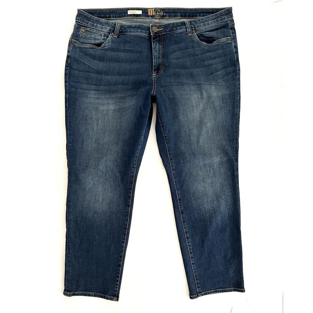 Kut From The Kloth Jeans Katy Boyfriend Womens Size 22W Blue Denim Stretch